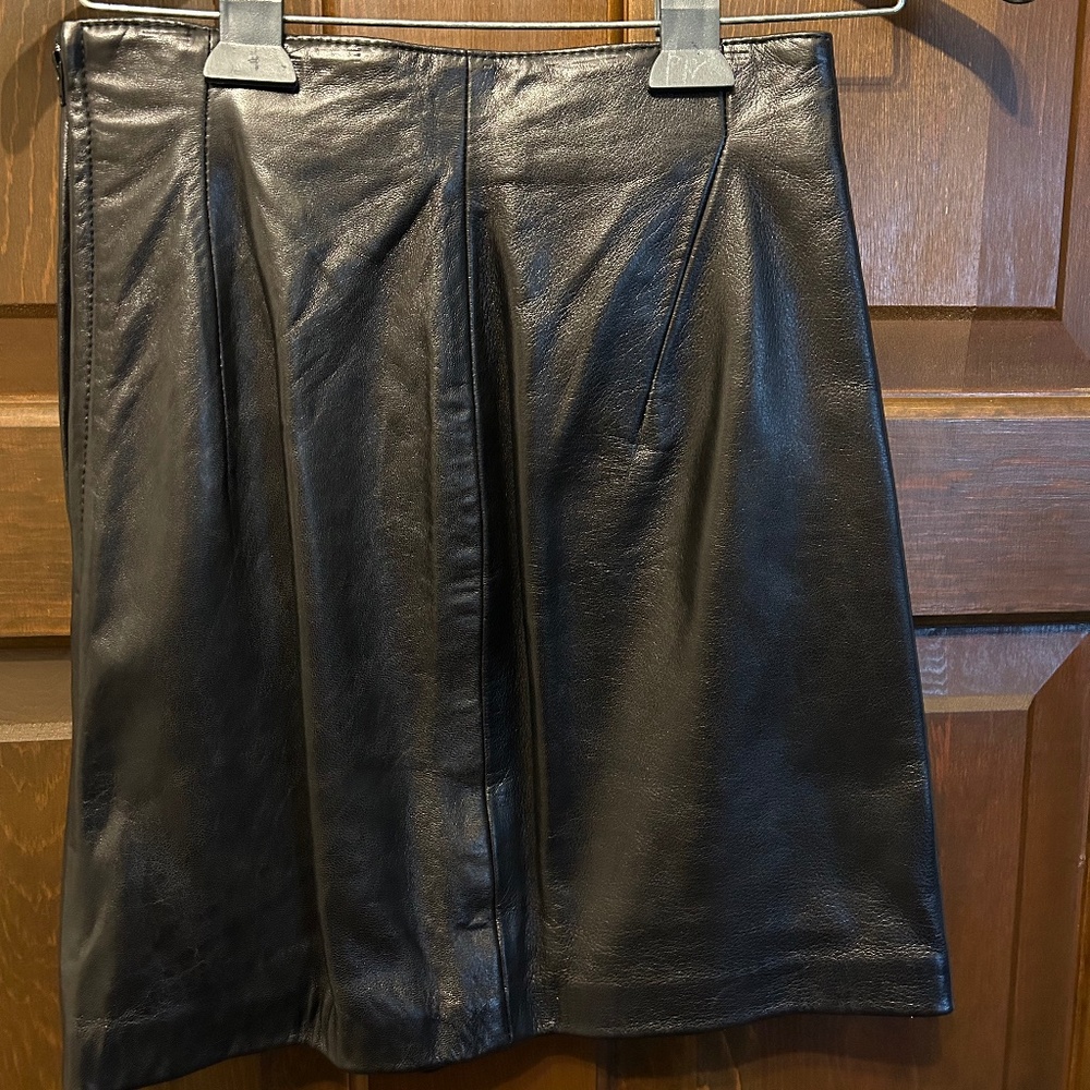 North Beach Leather Skirt